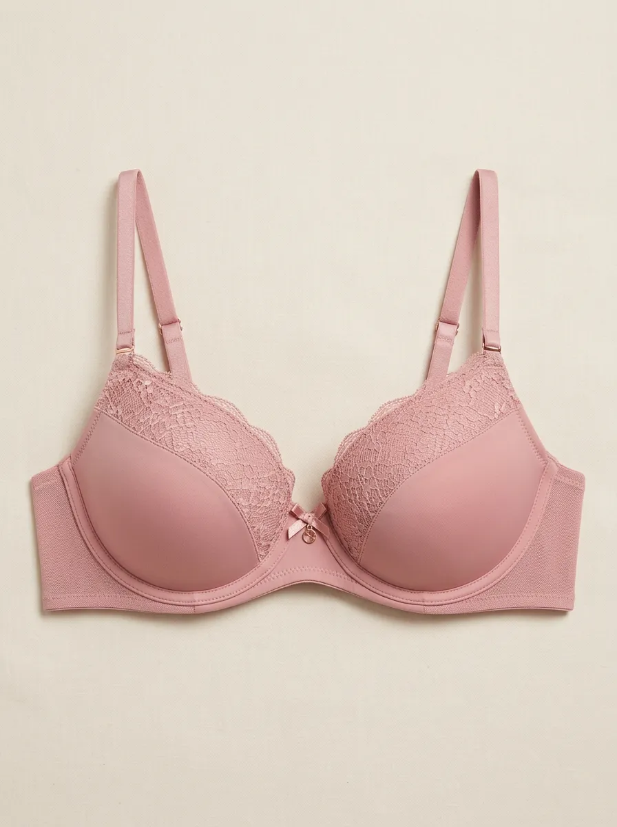 Women's Classic Padded Floral-Lace Lace-Trim Bra