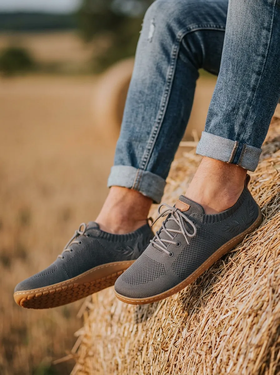 Minimal Knit Knitted Street Look Unisex Barefoot Shoes