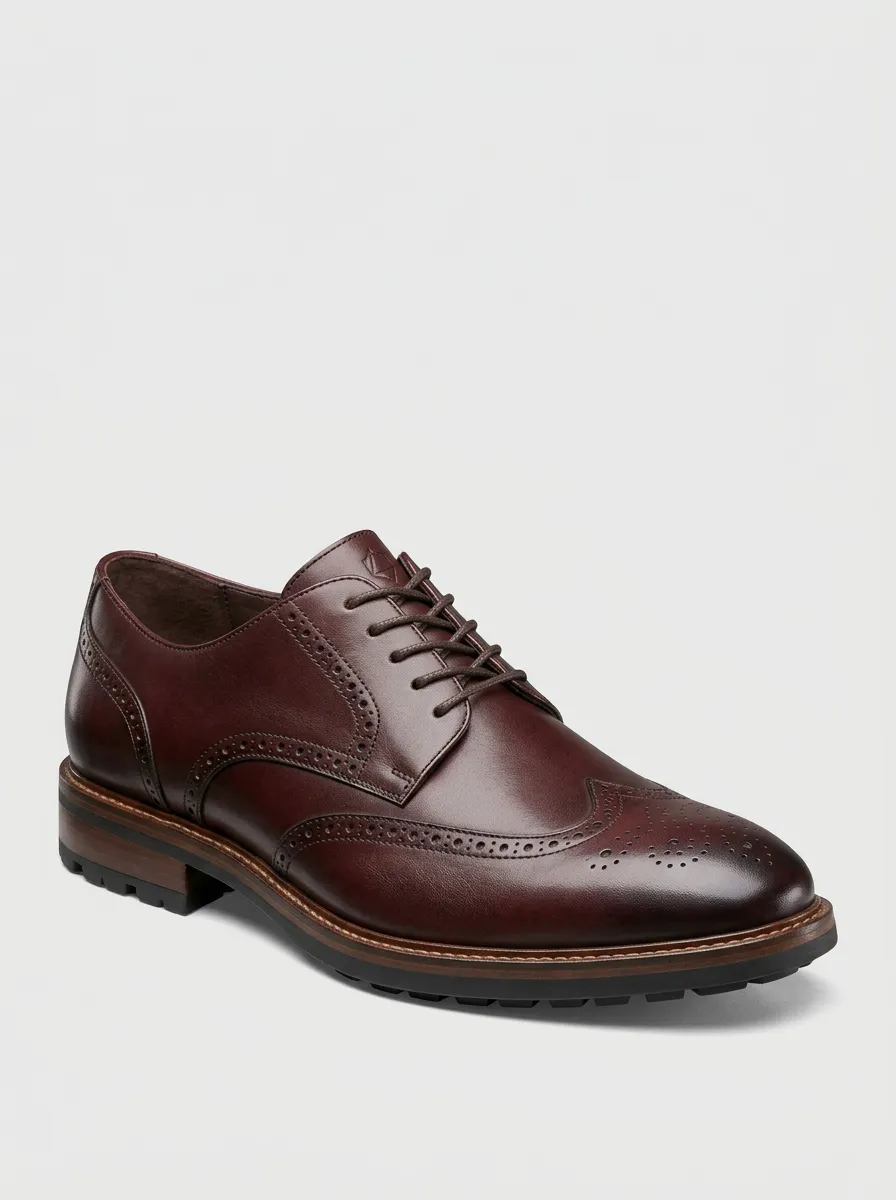 Men's Smart Casual Wingtip Brogue Dress Shoes