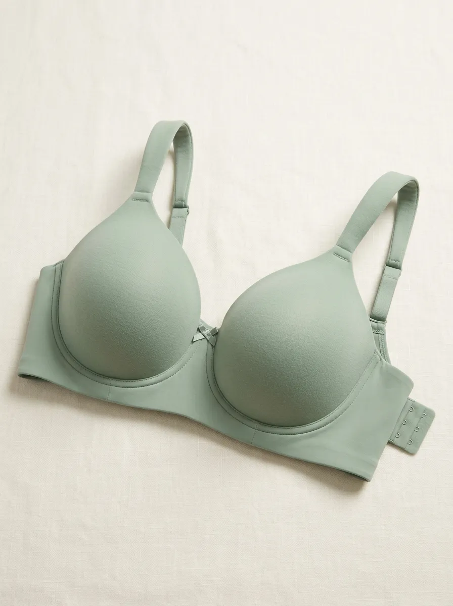 Women's Underwire Seamless Bow-Detail Adjustable-Strap Bra