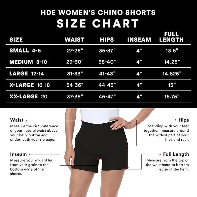 🔥Women's High Waisted Chino Shorts
