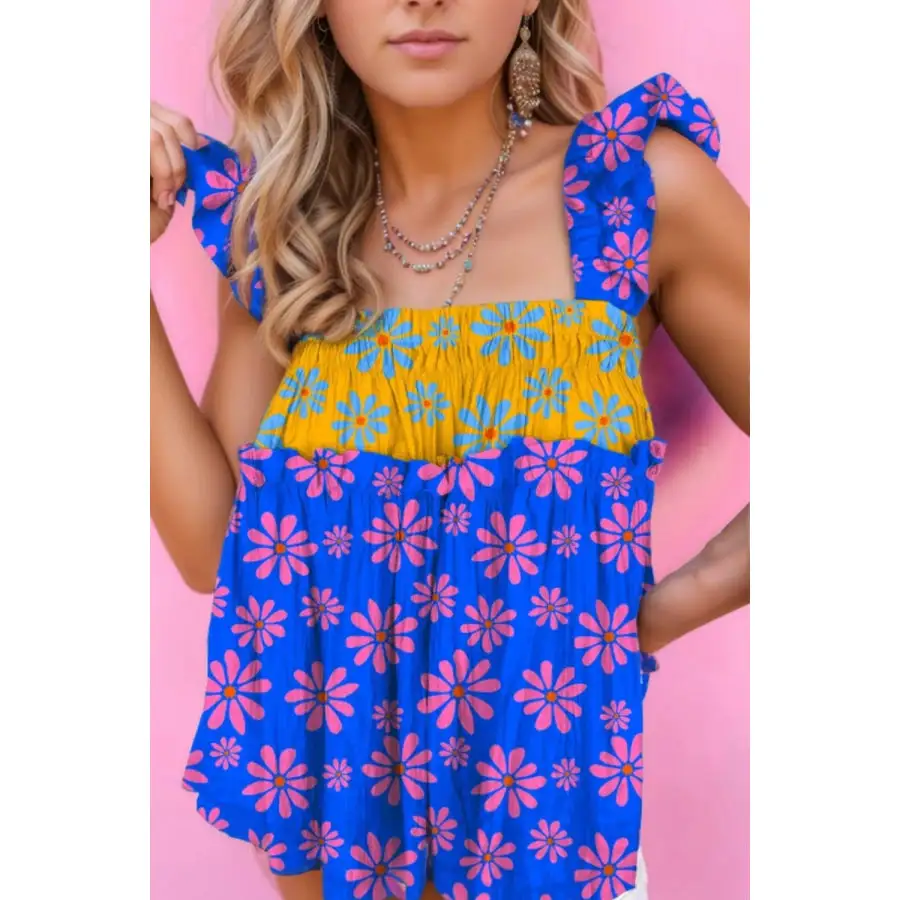 Flutter Straps Flowy Tank Top