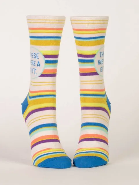 Women's These Were A Gift Crew Socks
