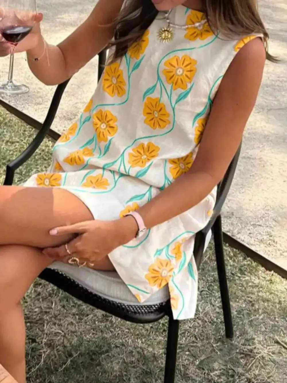 Floral Sleeveless Mini Dress
