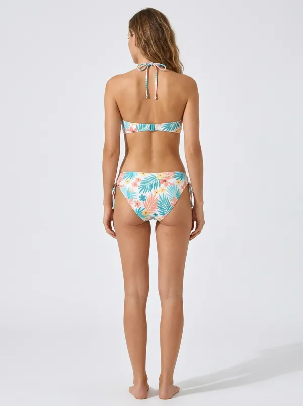Women's Modern Palm-Leaf Palm Leaf Floral Printed Bikini Set