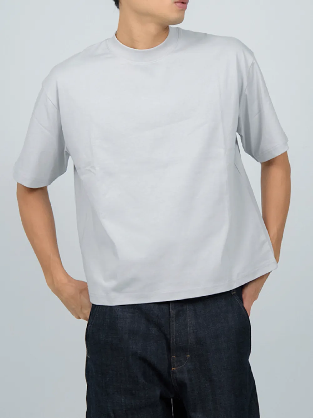 Boxy Cropped Crew T-Shirt