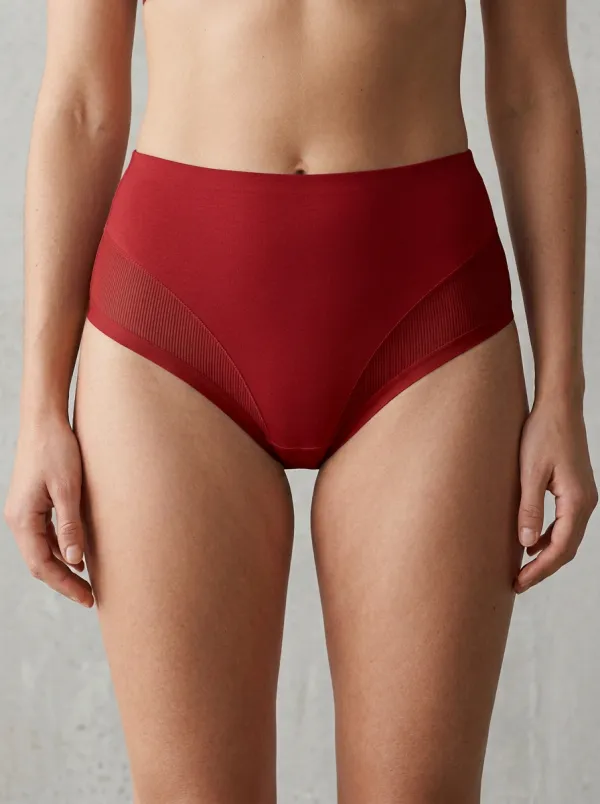 Women's Easygoing High-Waisted Seamless Ribbed Panties