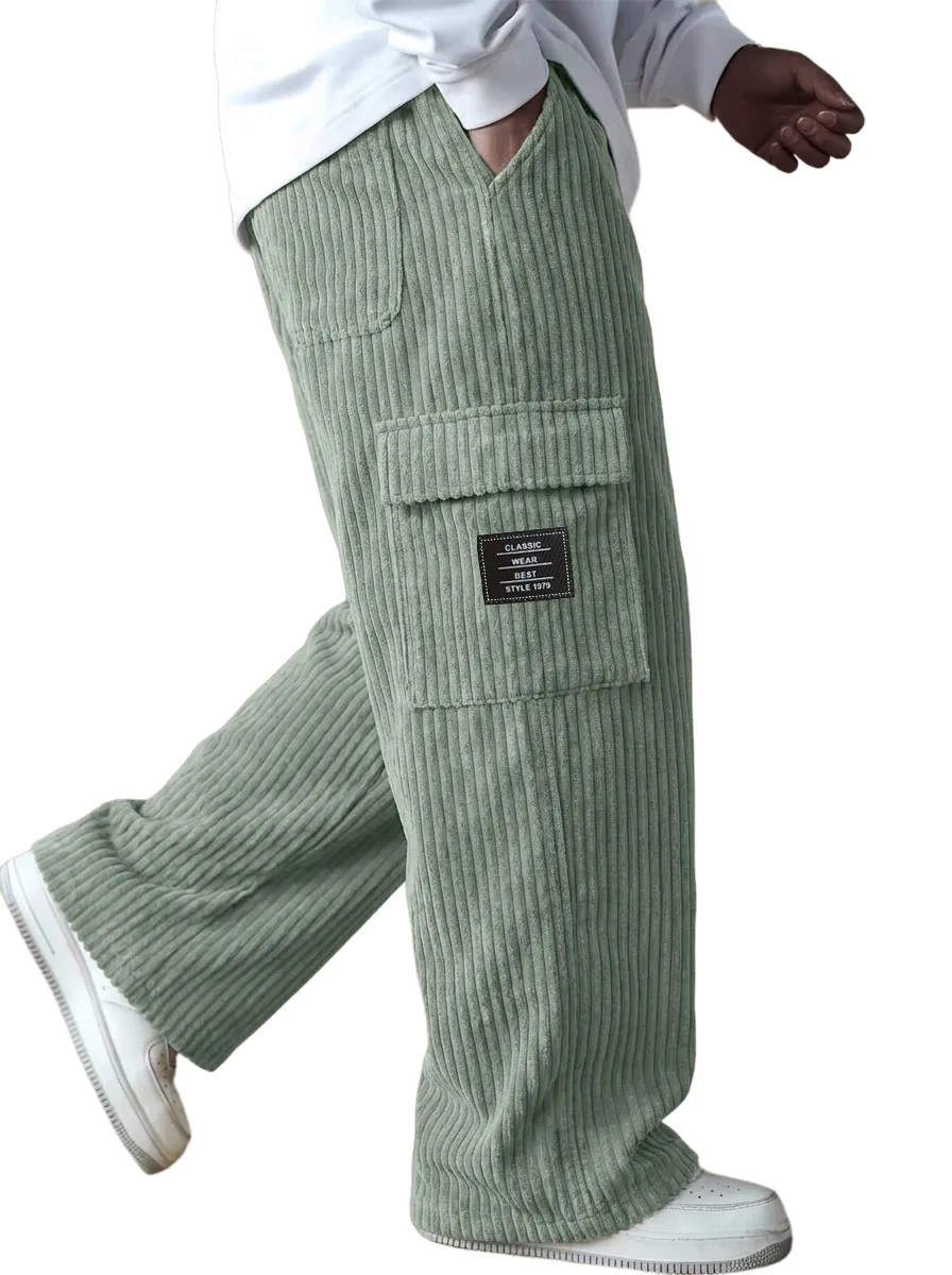Clean Cut Corduroy Utility Pocket Trousers