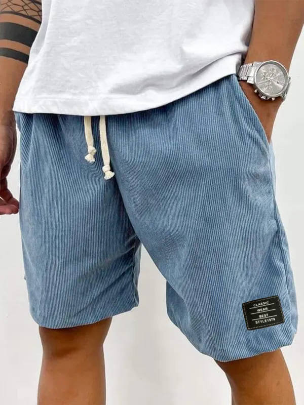 Tailored Corduroy Seamed Detail Shorts