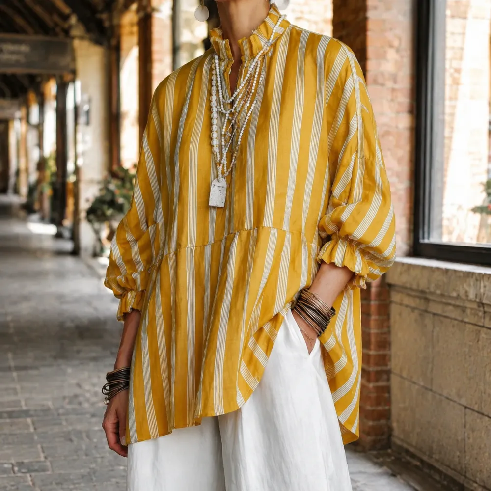 Ruffled Relaxed Blouse