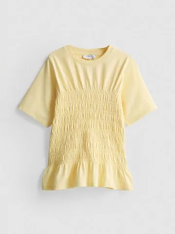 7-15yrs | Shirred Peplum T-Shirt