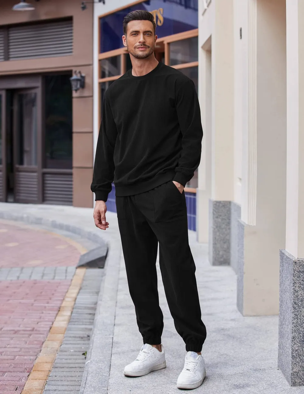 Long Sleeve Pullover Sports Sets