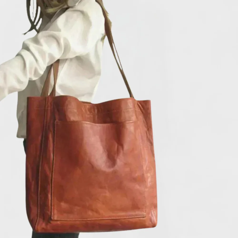 Pebbled Leather Handbag