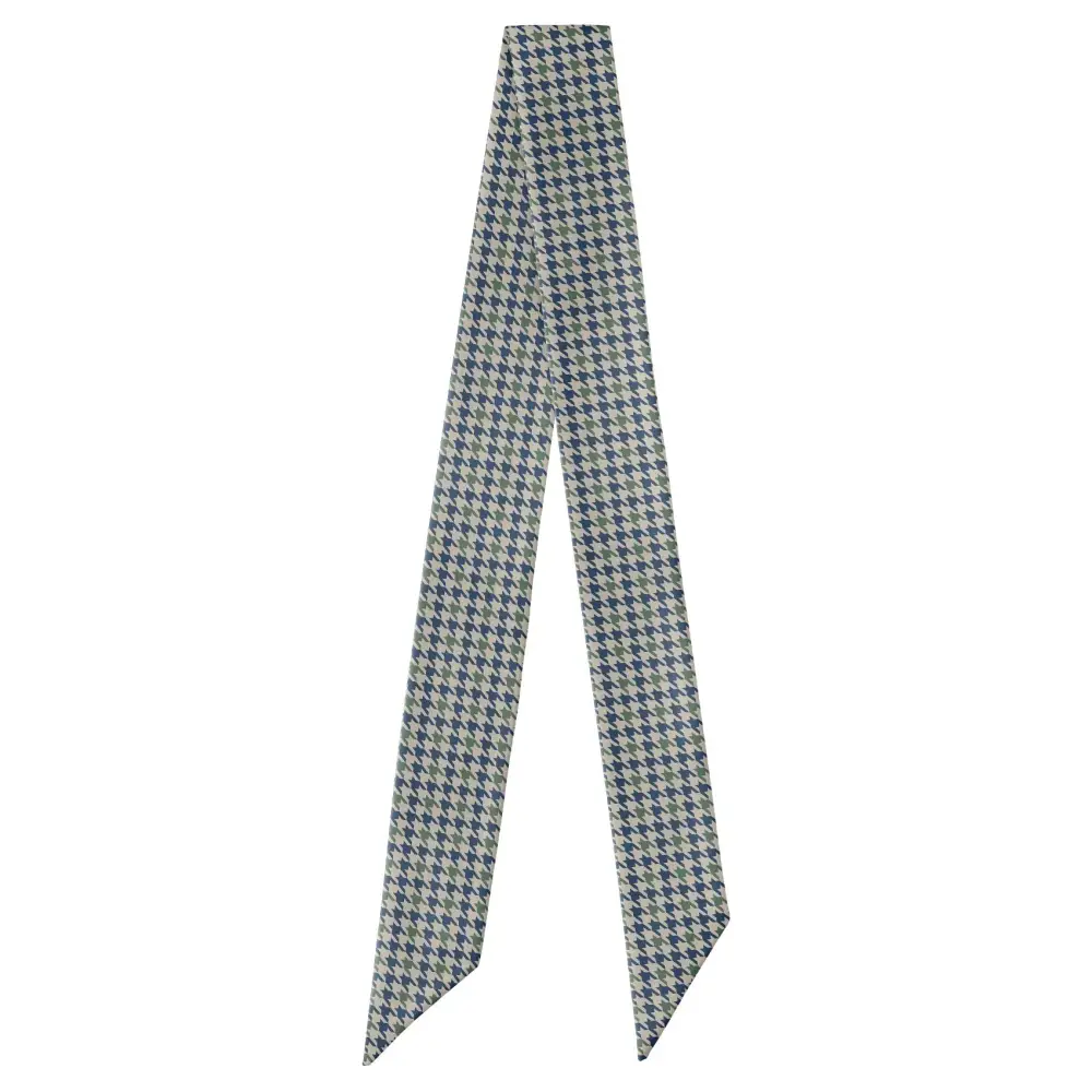 Houndstooth Pattern Hair Scarf