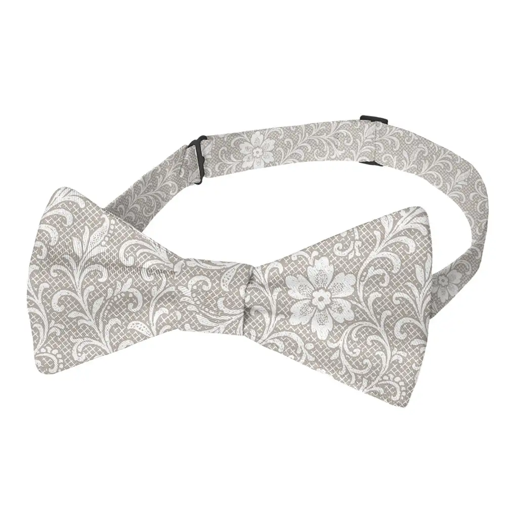Lacework Floral Motif Bow Tie
