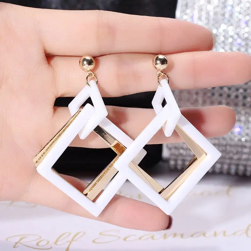 Statement Sparkle Acrylic Earrings