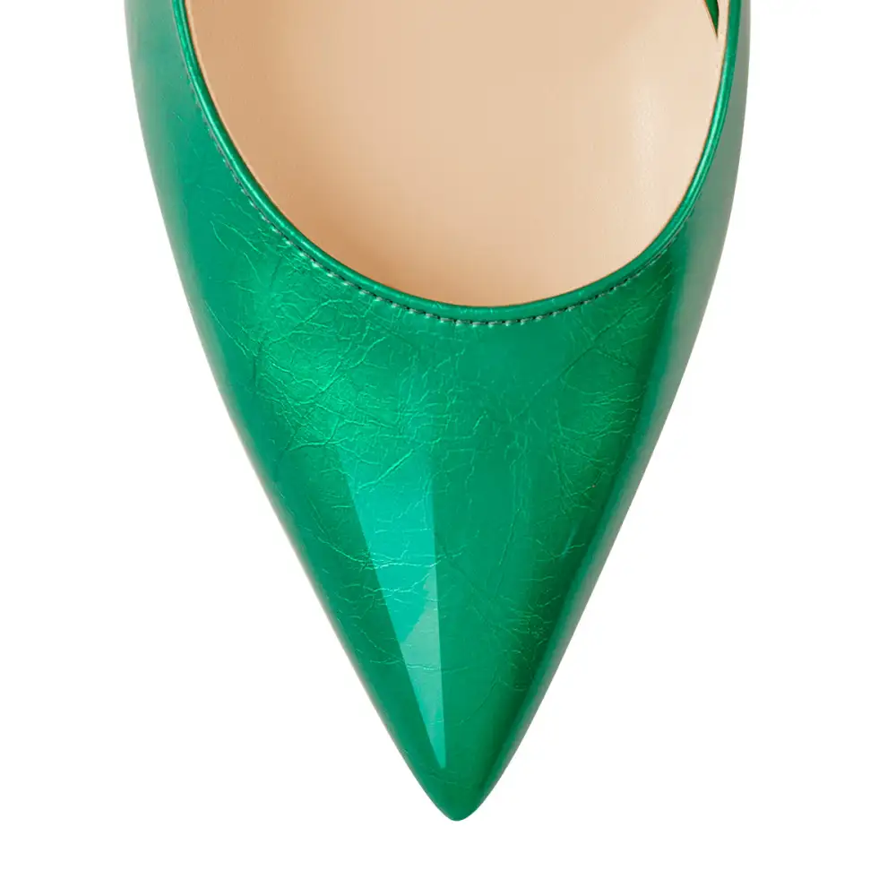 Sleek Pointed Toe Stiletto Ankle Strap Pumps