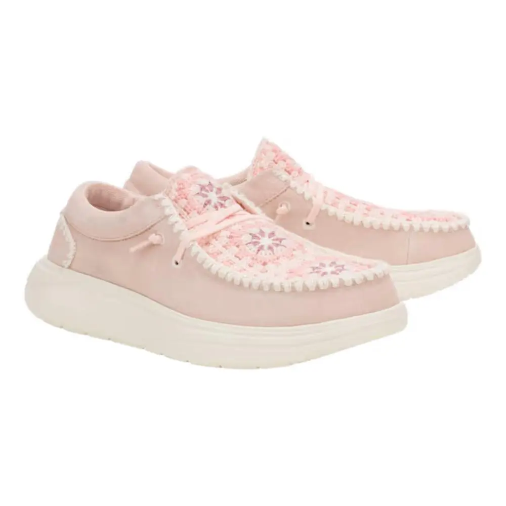 COMF Suede Crochet Casual Shoes For Women