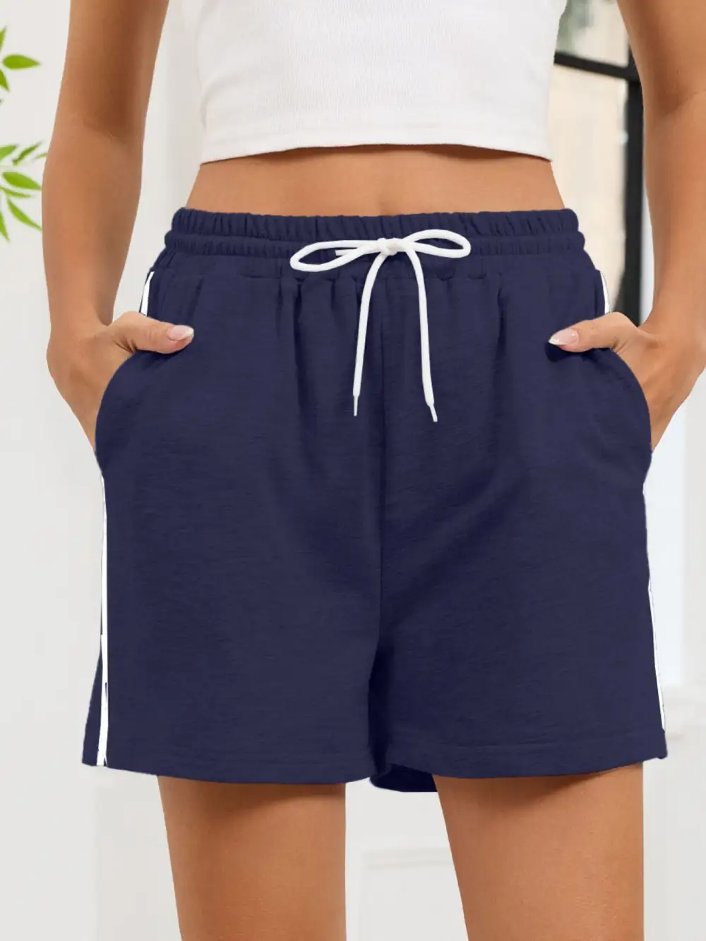 Boutique Drawstring Waist Shorts