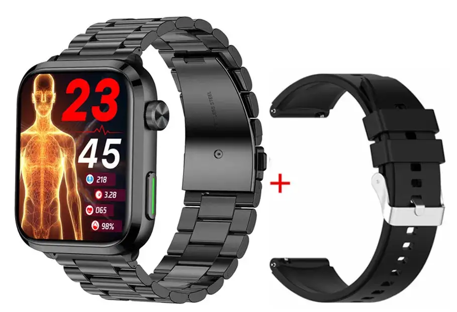 LaserHealth Pro® - Stabilize blood pressure, control blood sugar, uric acid and blood Lipid Smartwatch