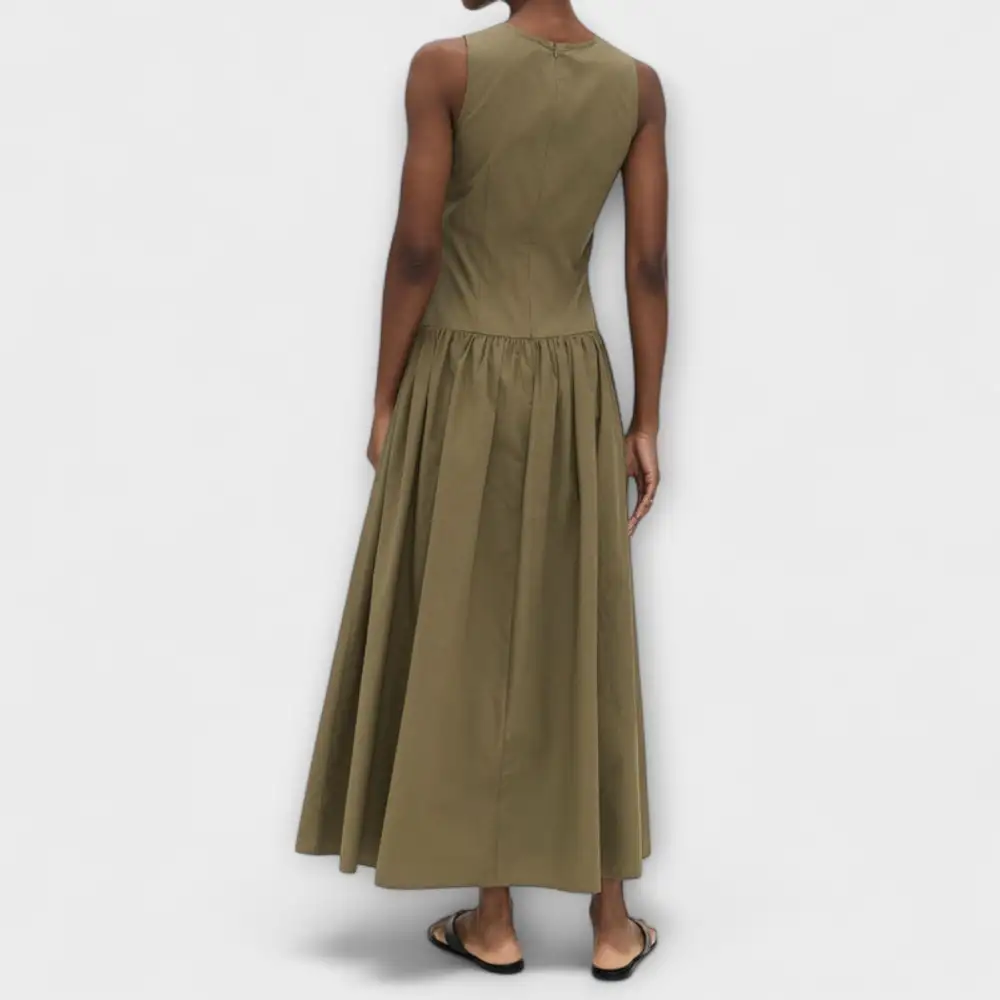 Cotton Flowing Maxi Dress