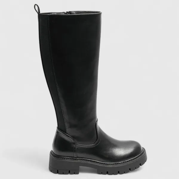 Rugged Sole Ankle Boots