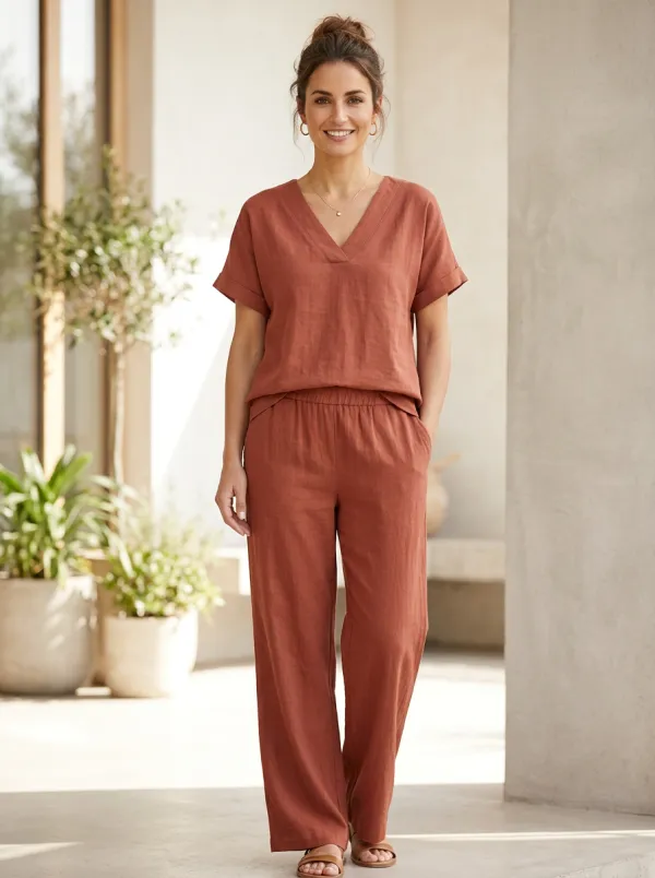Everyday Short-Sleeve Women's V-Neck Shirt