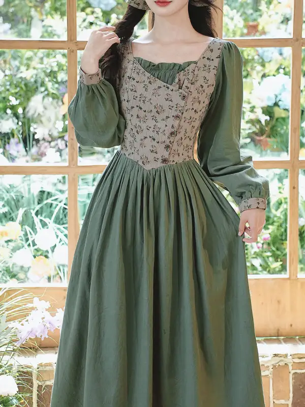 Floral Cottagecore Maxi Dress