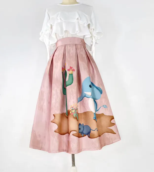 Easy Comfort Everyday Casual Polyester Skirt