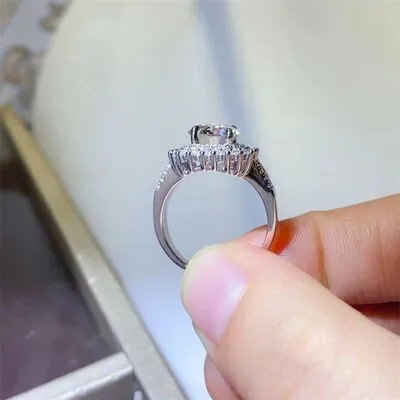Two Carat Moissanite Ring
