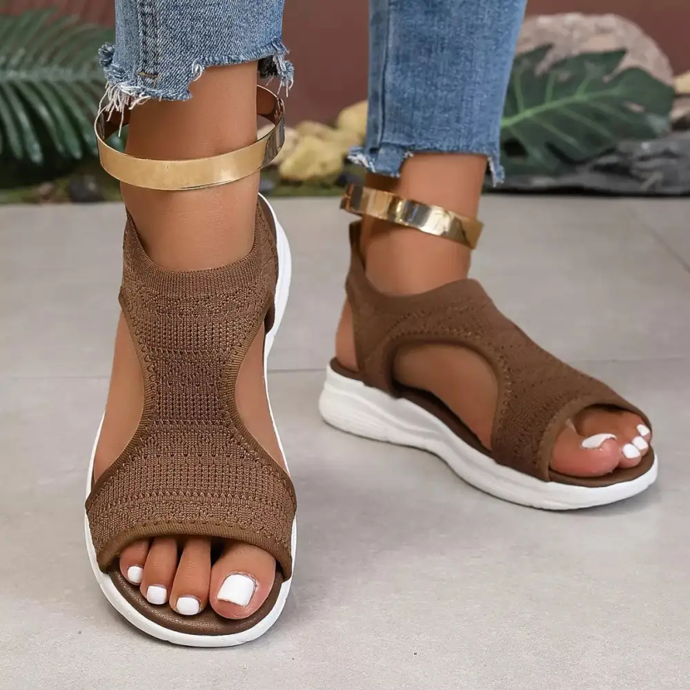 Modern Open Toe Platform Sandals