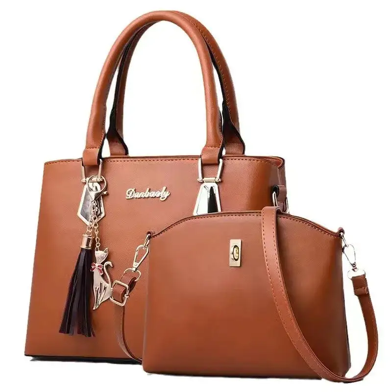 Everyday Elegance: Casual Satchel And Crossbody Bag Set