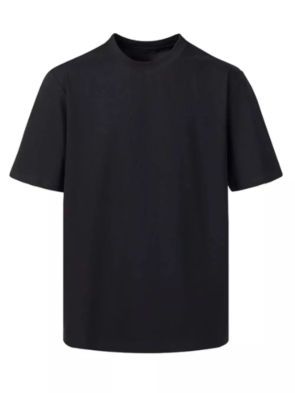 Minimal Round Neck Short Sleeve T-Shirt