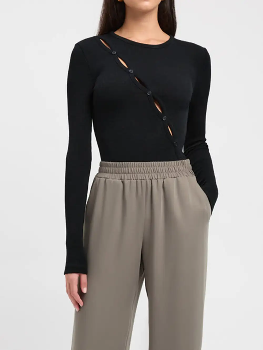 Button Front Top