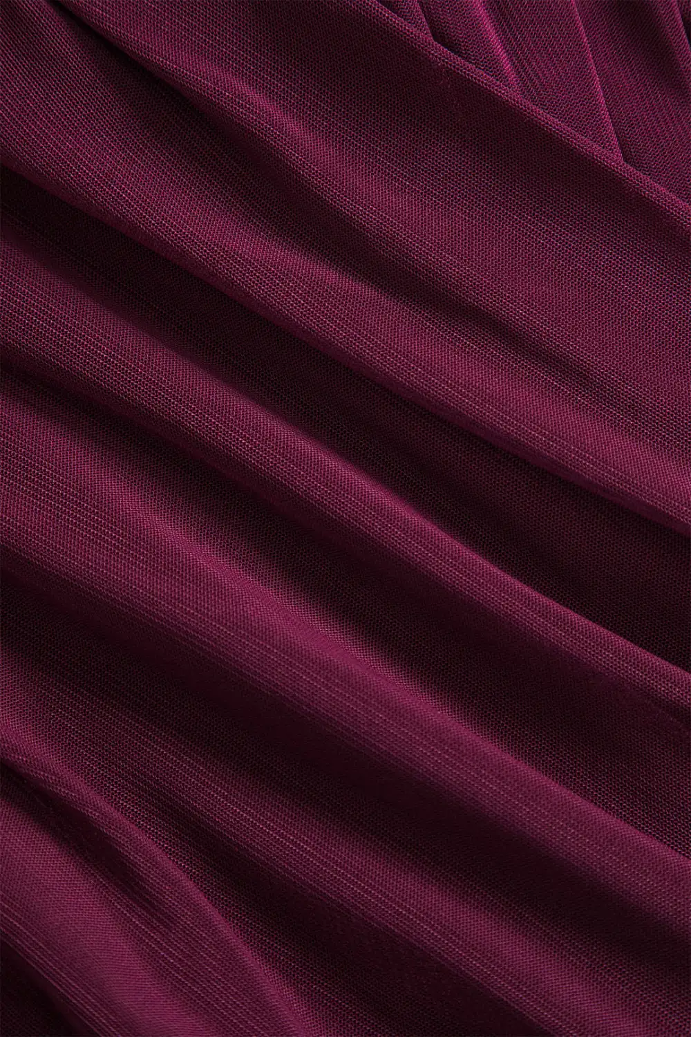 Draped Tulle Detail Top