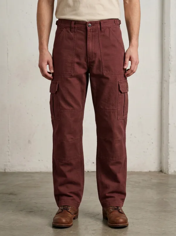 Men's Relaxed Canvas Field Utility Cargo Pants