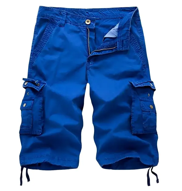 Men's Classic Cargo Shorts with Multi Pocket Storage for Travel and Leisure
