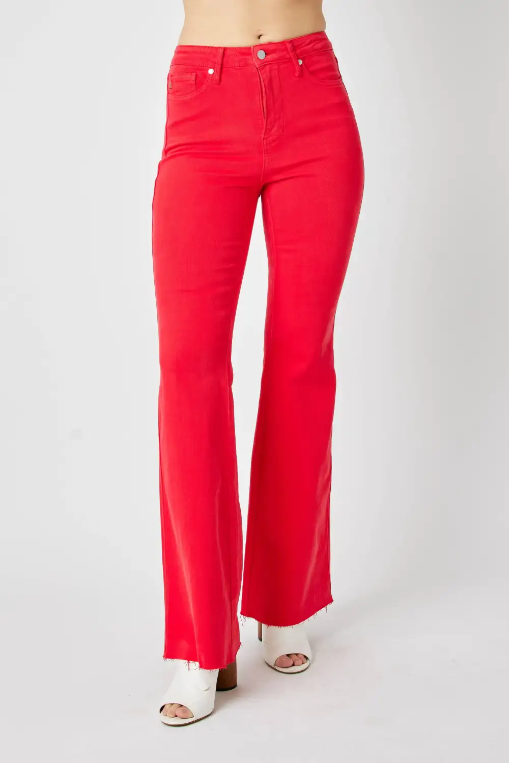 Tailored Flare Leg Denim Jeans