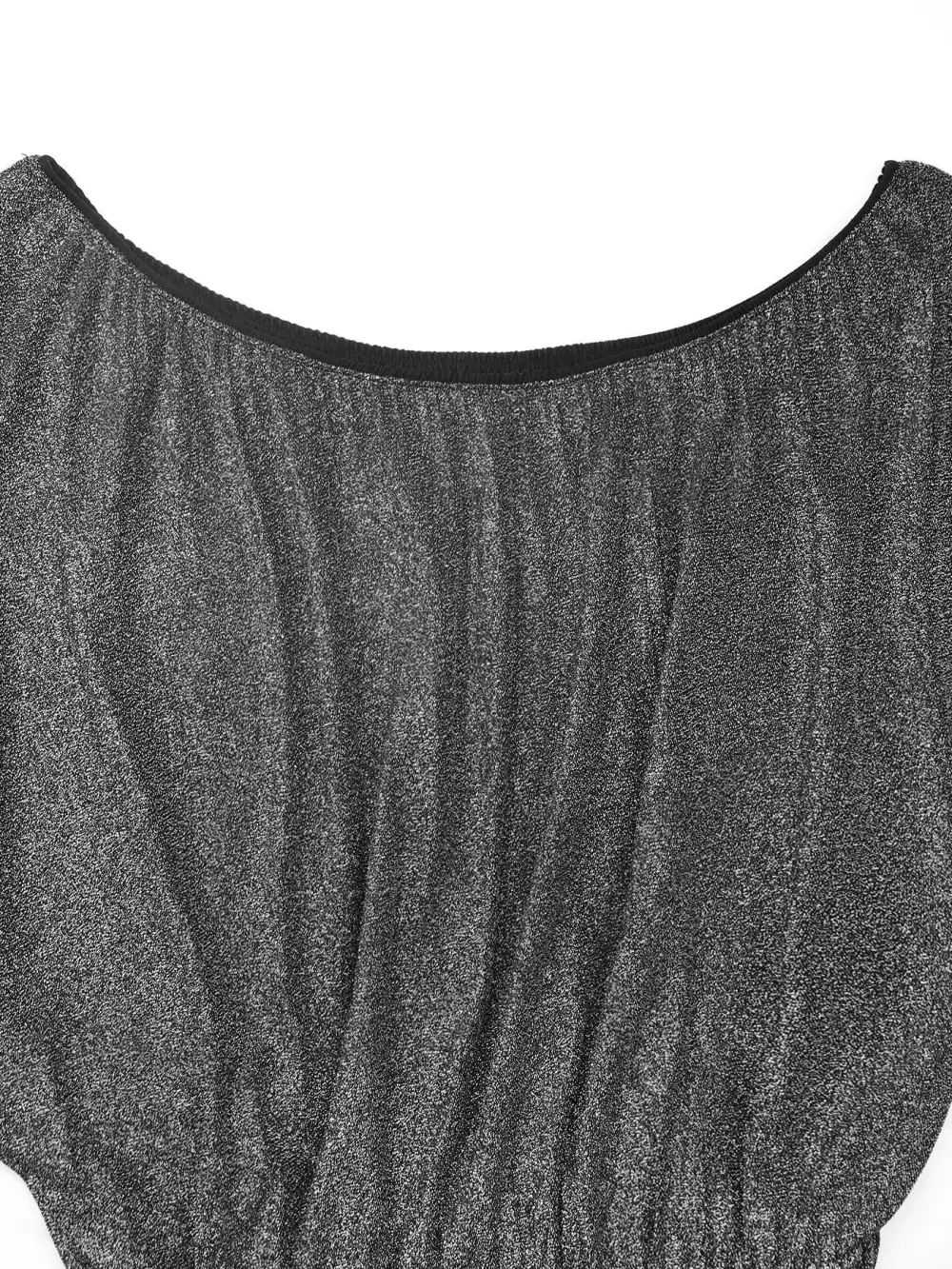 Glitter One Shoulder Long Sleeve Wide Jumpsuit