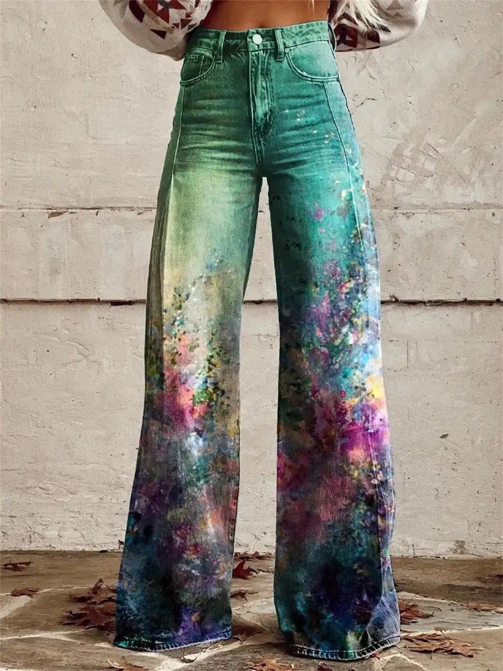Classic Wide Leg High Waist Jeans