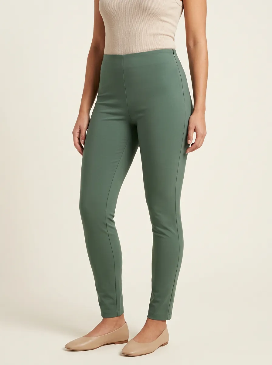 Street-Casual Mid-Rise Stretch Women's Stretch Mid-Rise Pants