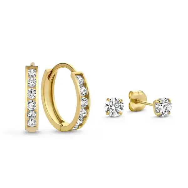Clover Stone Ring Set