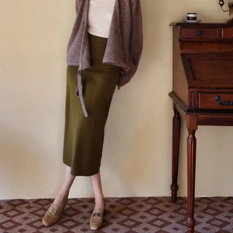 Straight Knit Skirt