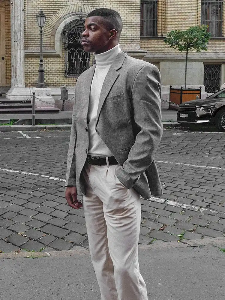 Classic Two Button Suit Jacket