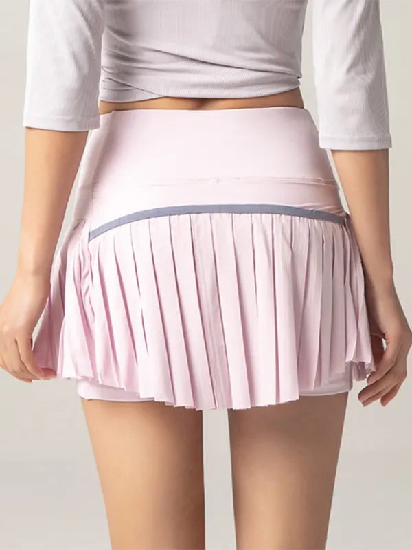 Casual Pleated Knit Skirt