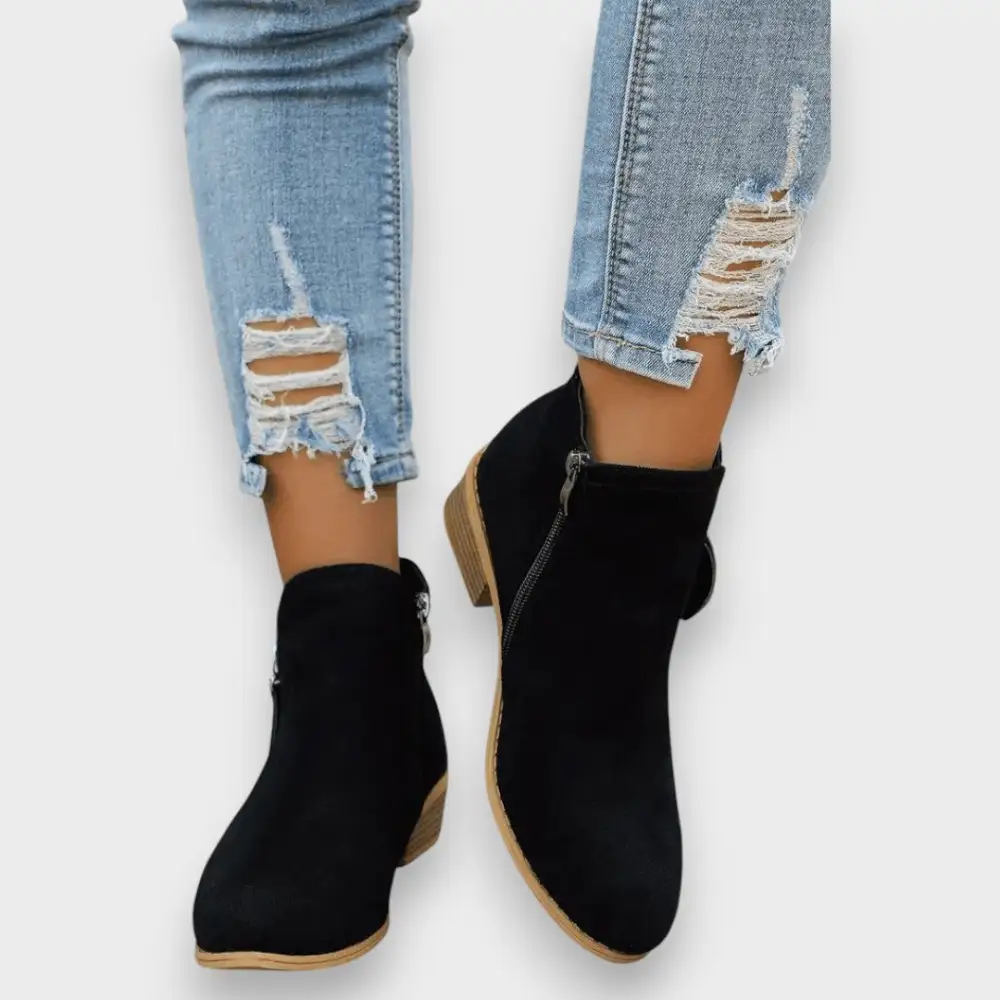 Suede Vintage Ankle Boots