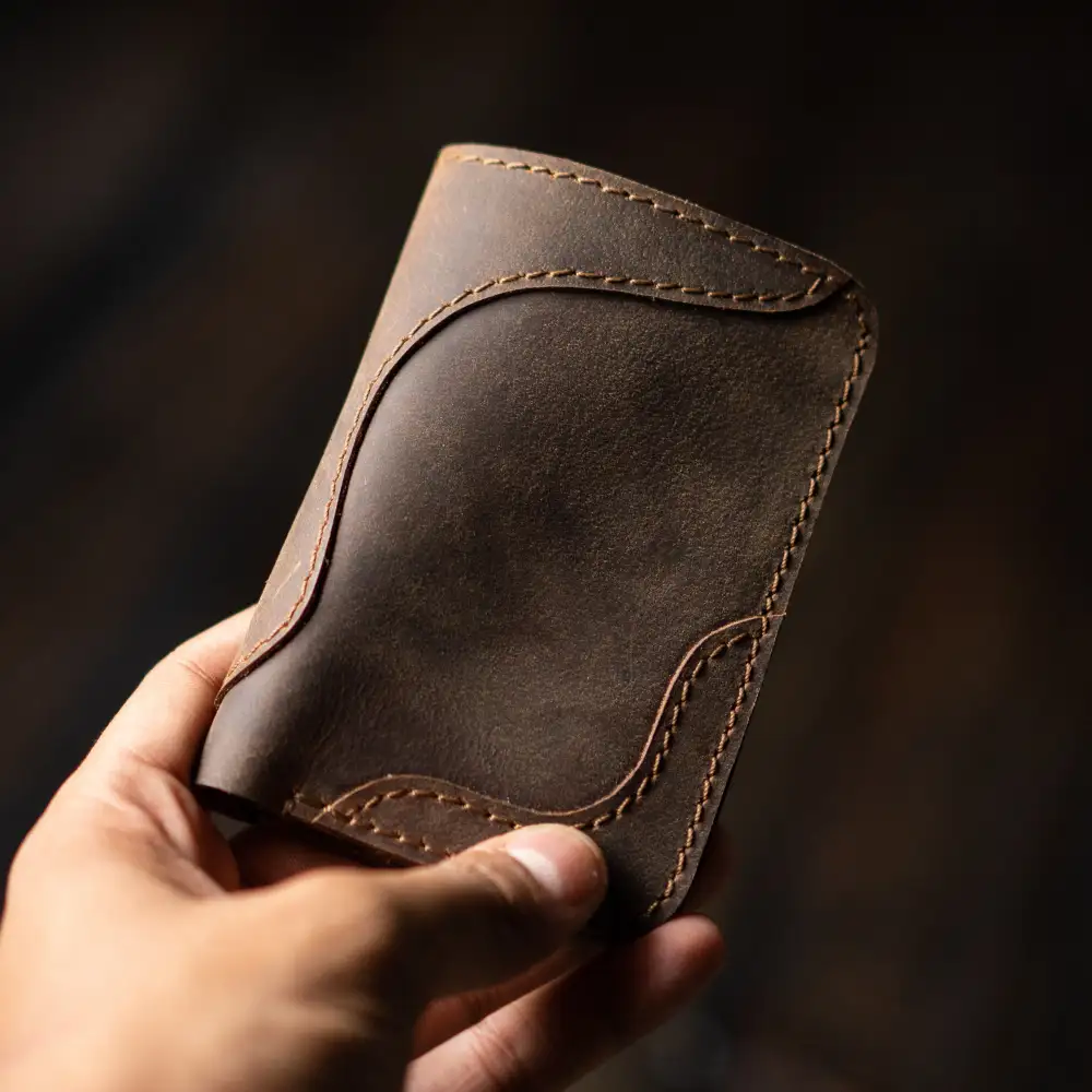 Vertical Leather Wallet