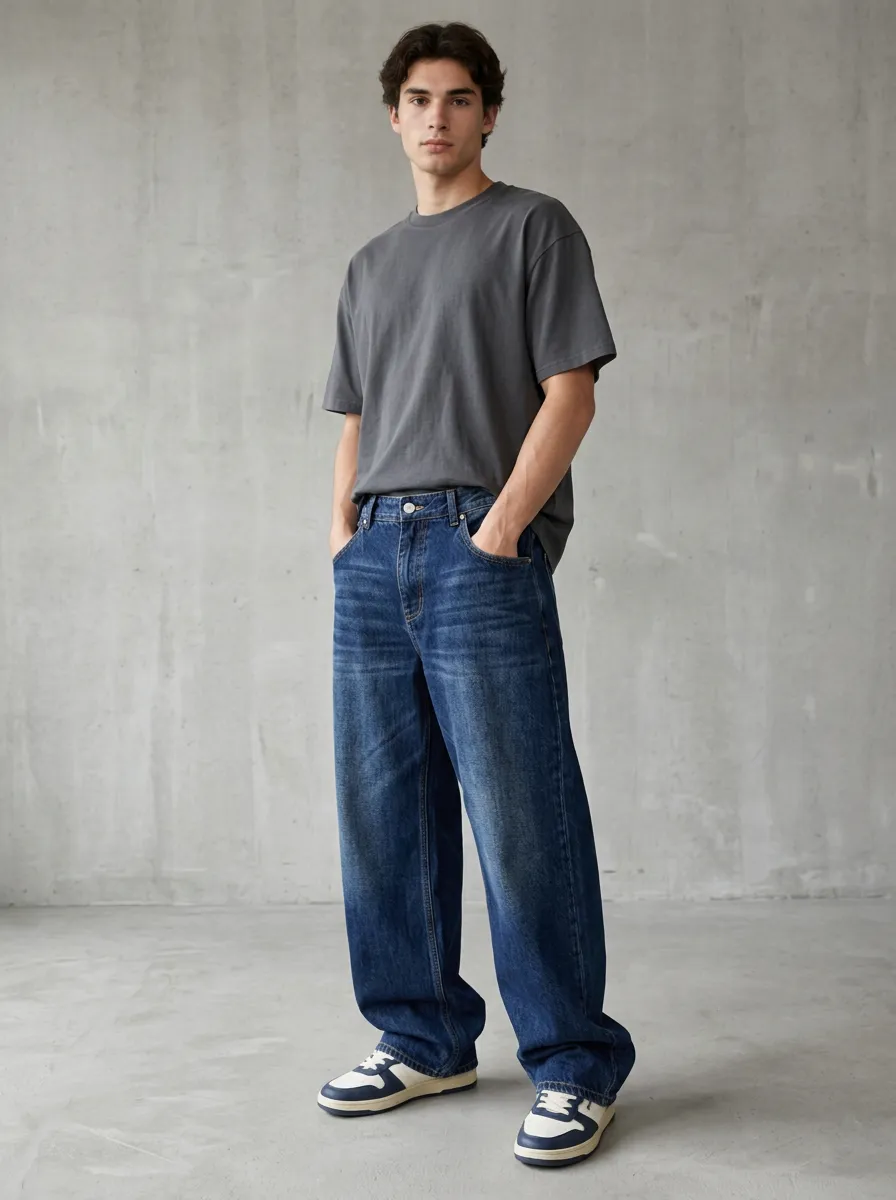 Comfort Focused Straight Fit Relaxed Fit Men's Relaxed Denim Jeans