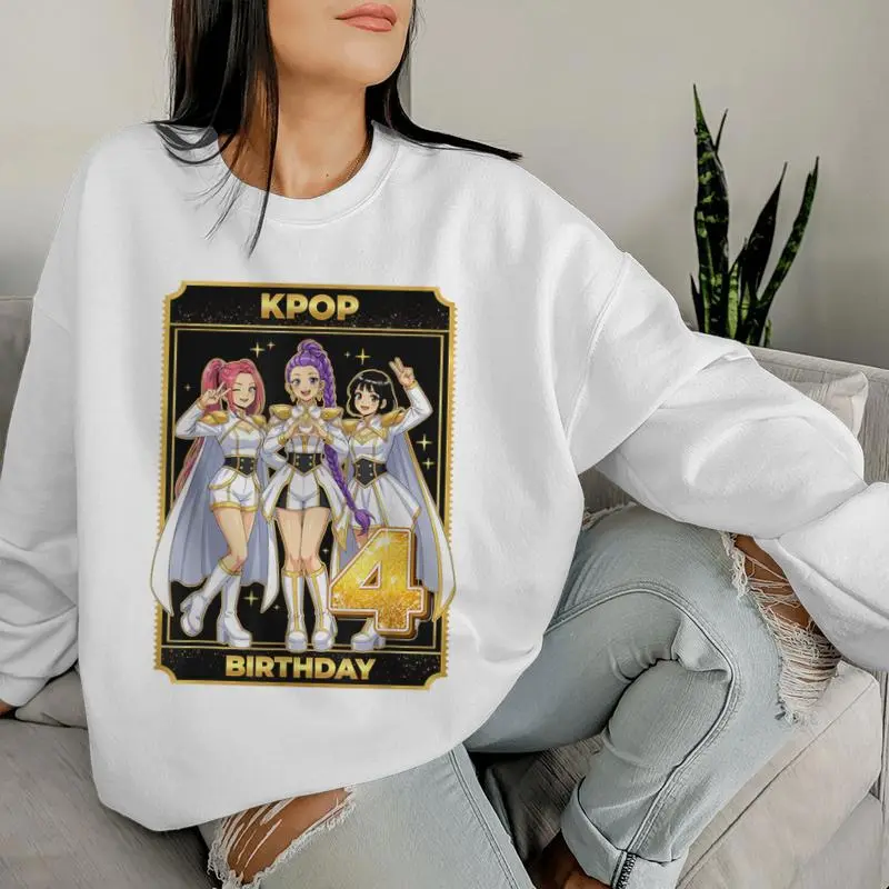 4Th Birthday K-Pop Star Korean Pop Music Lovers Girls Bday Women Sweatshirt