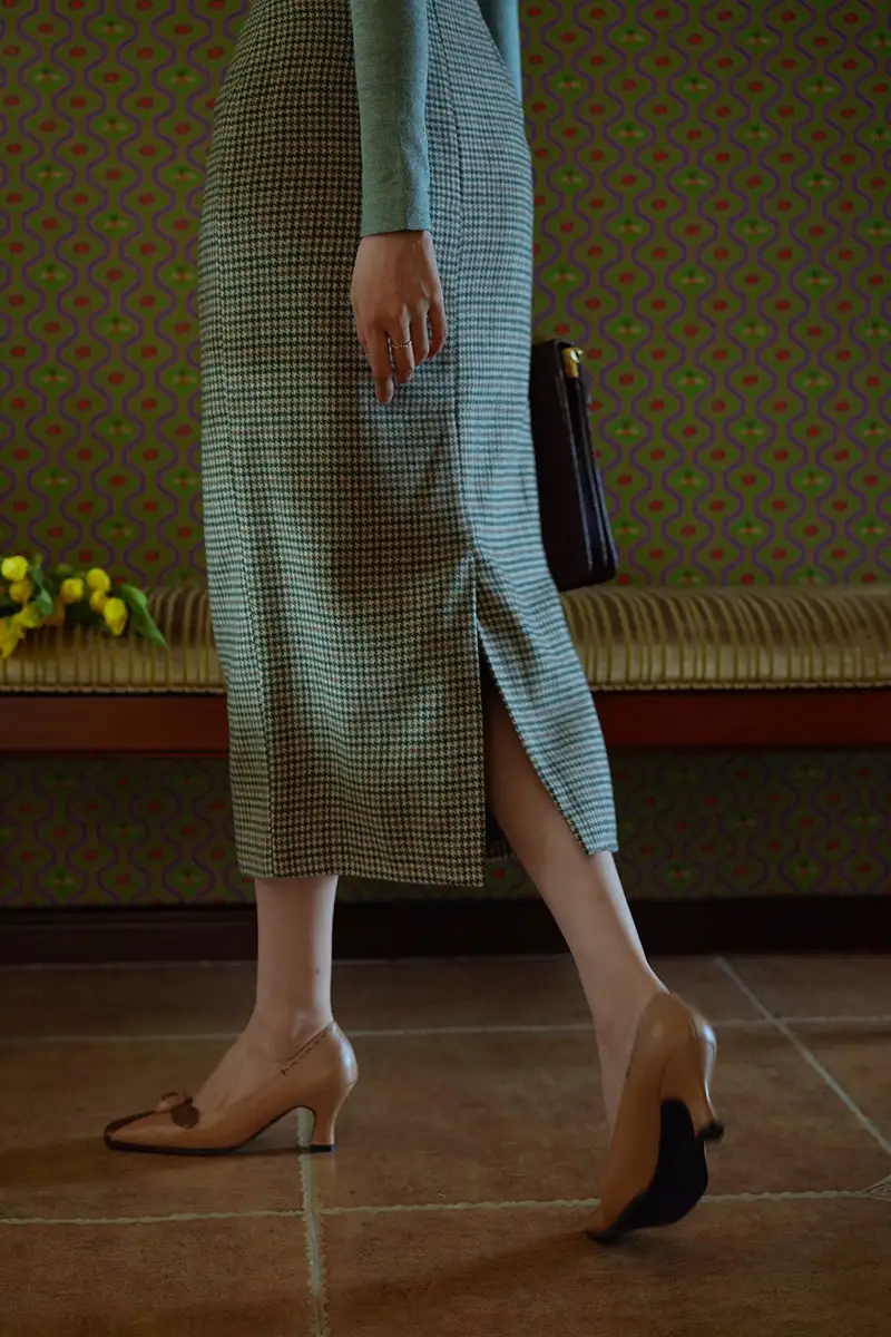 Polished Comfort Everyday Casual Polyester Skirt